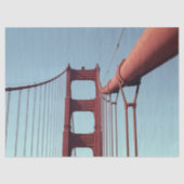 ゴールデンゲートブリッジ、ユニークなサンフランシスコの写真 薄葉紙 (正面)