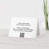 ゴールデンゲートブリッジNotecard 2 カード (裏面)