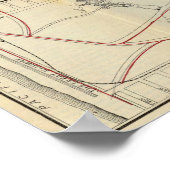 ゴールデンゲート公園の地図 ポスター (角)