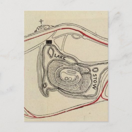 ゴールデンゲート公園の地図 ポストカード (正面)