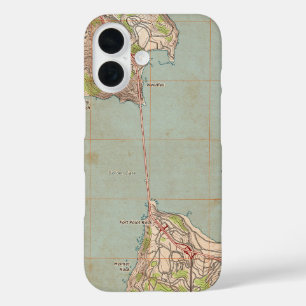 ゴールデンゲート地形図 iPhone 16ケース