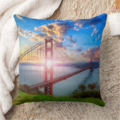 ゴールデンゲート日の出 クッション (ブランケット)