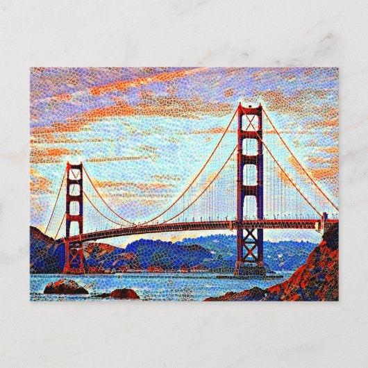 ゴールデンゲート絵画ブリッジ ポストカード (正面)