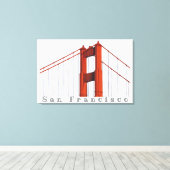 ゴールデンゲート キャンバスプリント (インサイチュ (ウッドフロア))