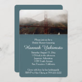 ゴールデンゲート サンフランシスコ ブライダルシャワー 招待状 (正面/裏面)