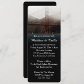 ゴールデンゲート サンフランシスコ リハーサル ディナー 招待状 (正面/裏面)