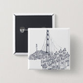 ゴールデンゲート 缶バッジ (正面&裏面)