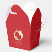 ゴールデンコイ中国の結婚式 フェイバーボックス (オープン)