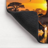 ゴールデンコズミックウォーターリングホールサンセット マウスパッド (コーナー)