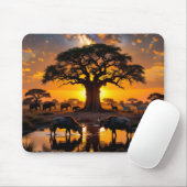 ゴールデンコズミックウォーターリングホールサンセット マウスパッド (マウス)