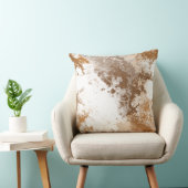 ゴールデンコッパー大理石抽象芸術 クッション (椅子)