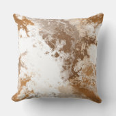 ゴールデンコッパー大理石抽象芸術 クッション (正面)