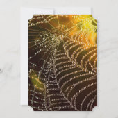 ゴールデンコブウェブハロウィーン結婚式招待状 招待状 (正面)