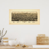 ゴールデンコロラド1882パノラママップ ポスター (キッチン)