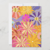 ゴールデンコンター花誕生日 招待状 (裏面)