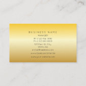 ゴールデンコンテンポラリーグリッターストライプズVIPグラム 名刺 (裏面)