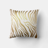 ゴールデンコンテンポラリーホワイトゼブラサファリスキン クッション (裏面)