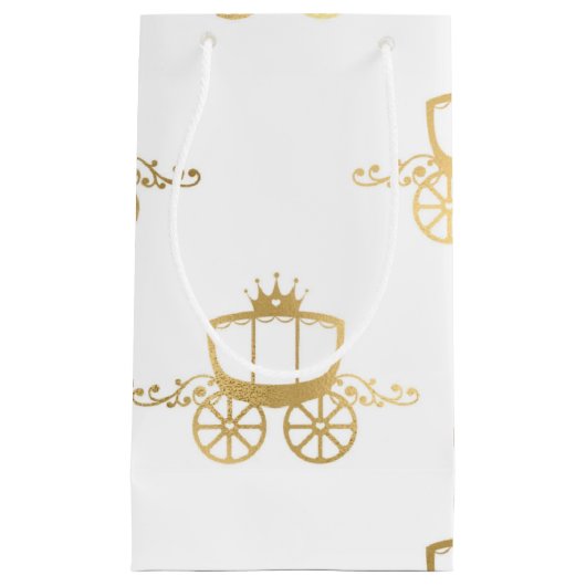 ゴールデンコーチシンデレラプリンセス王室の魔法 スモールペーパーバッグ (正面)