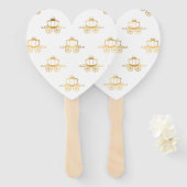 ゴールデンコーチシンデレラプリンセス王室の魔法 ハンドファン (正面&裏面)