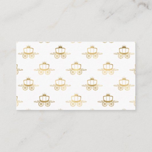 ゴールデンコーチシンデレラプリンセス王室の魔法 プレイスカード (裏面)