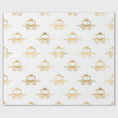 ゴールデンコーチシンデレラプリンセス王室の魔法 ラッピングペーパー (フラット)
