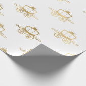 ゴールデンコーチシンデレラプリンセス王室の魔法 ラッピングペーパー (角)