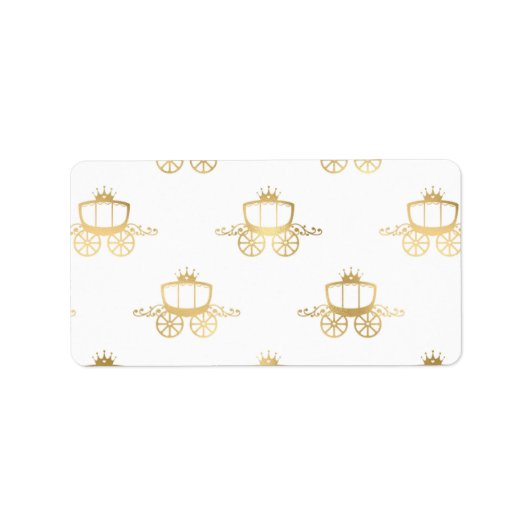 ゴールデンコーチシンデレラプリンセス王室の魔法 ラベル (正面)