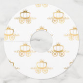 ゴールデンコーチシンデレラプリンセス王室の魔法 ワイングラスタグ (正面)