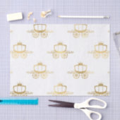 ゴールデンコーチシンデレラプリンセス王室の魔法 薄葉紙 (クラフト)