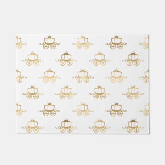 ゴールデンコーチズシンデレラプリンセス王室の魔法 ドアマット (正面)