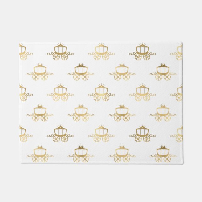 ゴールデンコーチズシンデレラプリンセス王室の魔法 ドアマット (正面)