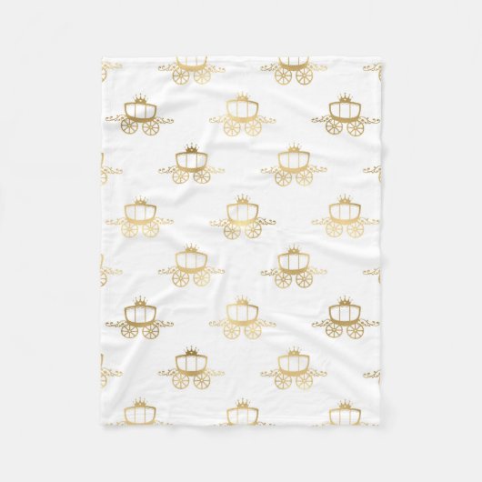 ゴールデンコーチズシンデレラプリンセス王室の魔法 フリースブランケット (正面)
