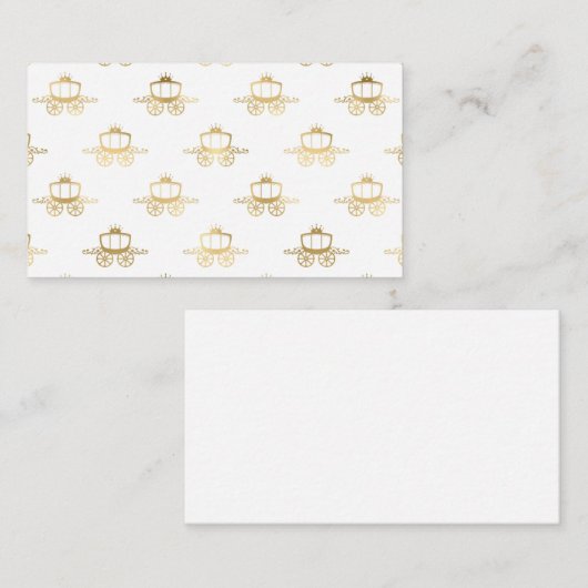 ゴールデンコーチズシンデレラプリンセス王室の魔法 名刺 (正面/裏面)