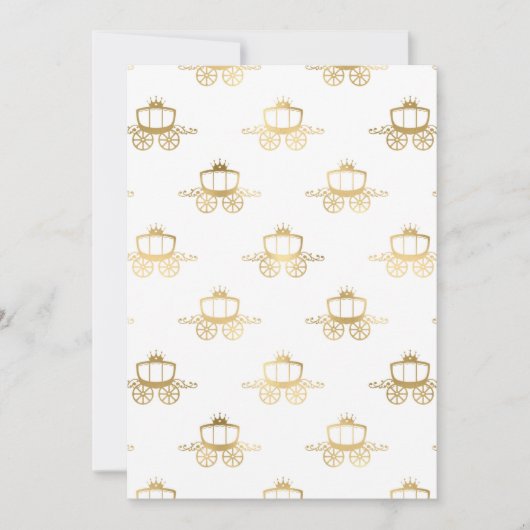ゴールデンコーチズシンデレラプリンセス王室の魔法 招待状 (正面)