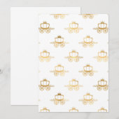 ゴールデンコーチズシンデレラプリンセス王室の魔法 招待状 (正面/裏面)