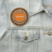 ゴールデンコーヒーカップとコーヒー豆 名札 (インサイチュ)