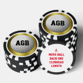 ゴールデンゴルフボールスポッター/リマインダー ポーカーチップ (積み重ね)