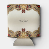 ゴールデンゴールデンフラワーズレッドジェムストーンクーラーボックス 缶クーラー (裏面)