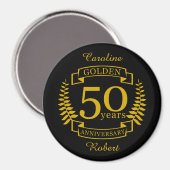 ゴールデンゴールデン結婚50周年50 all マグネット (正面/裏面)