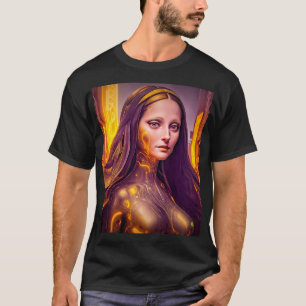 ゴールデンサイボーグモナリザ Tシャツ