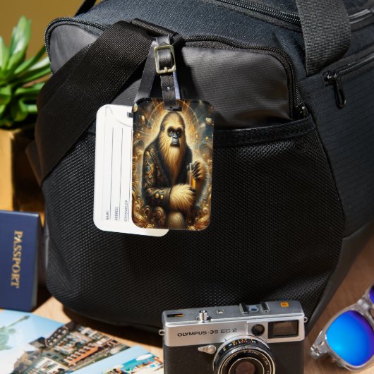 ゴールデンサスカッチコズミックシップ ラゲッジタグ (正面&裏面)