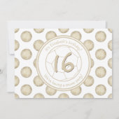 ゴールデンサッカーボール模様スポーツパーティー 招待状 (裏面)