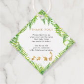 ゴールデンサファリキャンドルメッセージカード フェイバータグ (裏面)