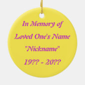 ゴールデンサプライズメモリアルオーナメント セラミックオーナメント (裏面)