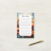 ゴールデンサマーグローポピーパラダイス ポストイット (デスク上)