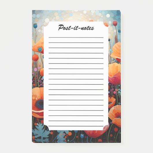 ゴールデンサマーグローポピーパラダイス ポストイット (正面)