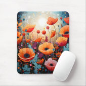 ゴールデンサマーグローポピーパラダイス マウスパッド (マウス)
