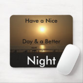 ゴールデンサマーサンセットリフレクションオンビーチ マウスパッド (マウス)