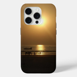 ゴールデンサマーサンセットリフレクションオンビーチ iPhone 15 PROケース