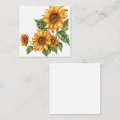 ゴールデンサマーサンフラワー ノートカード (正面/裏面)